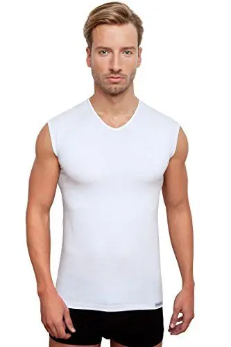 Produktbild: Schaufenberger Ärmelloses Unterhemd V-Neck, für Herren in Weiß (XXL, Weiß)