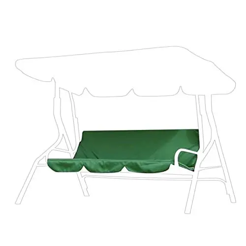 Produktbild: Schaukel-Kissenbezug, Hof-Garten-Schaukel-Hängematte, Garten-Hof-Außen-wasserdichter Polyester-TAFT-Dreisitzer-Schaukelstuhl-Hängematten-Sitzkissen-Bezug (Green)