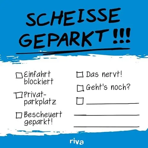Produktbild: Scheiße geparkt – Klebezettel