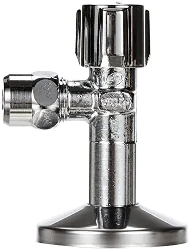 Produktbild: SCHELL 049160699 Eckregulierventil COMFORT 3/8x3/8'' , Ventil verchromt , Eckventil mit Griff , Ventil mit selbstdichtendem Anschlussgewinde (ASAG easy), langem Schubschaft und Rosette ,54mm