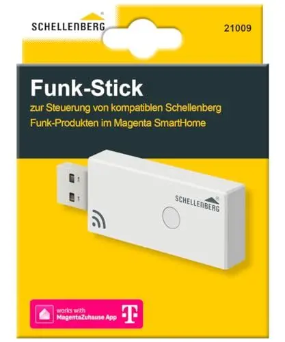 Produktbild: Schellenberg 21009 Magenta SmartHome Funk-Stick zur Steuerung von Schellenberg Funk-Produkten