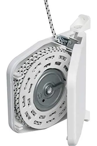 Produktbild: Schellenberg 50506 Aufschraub-Schnurwickler aufklappbar 180° schwenkbar inklusive 5 m Schnur, Rolladen Schnurwickler, Weiß