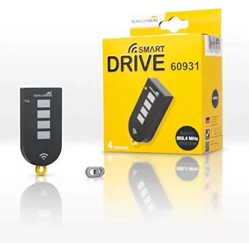 Produktbild: Schellenberg 60931 Garagentor Fernbedienung Smart DRIVE, 4-Kanal, 868,4 MHz, anthrazit