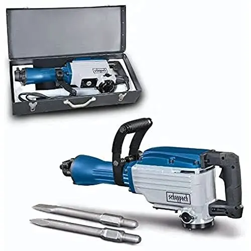Produktbild: Scheppach Abbruchhammer AB1600 Bohrhammer Betonhammer (1600 Watt, 50 Joule, inkl. Sechskant-Aufnahme Ø 30mm Spitz- und Flachmeißel und Metallkoffer)