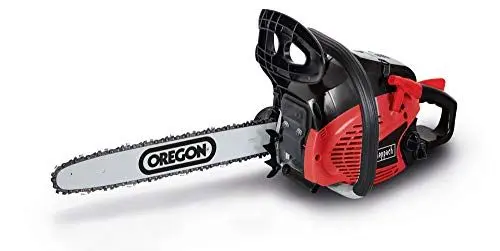 Produktbild: Scheppach Benzin Kettensäge CSP41 mit Oregon Qualitäts-Schwert und -Kette | 1,9 PS Leistung | 40cm Schwertlänge | 37,5cm Schnitt | automatische Kettenschmierung | inkl. Handschutz und Systembremse
