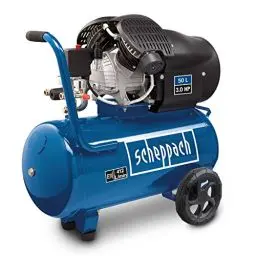 Produktbild: Scheppach Druckluft Kompressor HC53DC | 2200W Leistung | 50L Kessel | 10bar Druck | Ansaugleistung 412L/min | Druckminderer, ölgeschmiert, Doppelzylinder