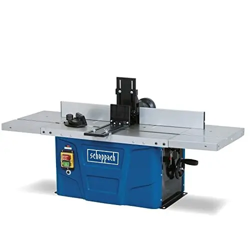 Produktbild: Scheppach Fräsmaschine HF50 Tischfräsmaschine | 1500W Leistung | Spannzangen von 6,8 bis 12mm | einstellbare Spindelhöhe max. 40mm | variable Drehzahlregulierung | inkl. Tischverbreiterungen