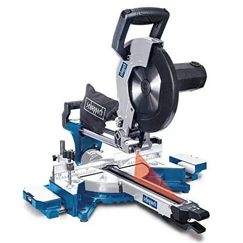 Produktbild: Scheppach Kappzugsäge HM110MP | für Holz, Alu, Stahl, Kunststoff, Kupfer | Schnitthöhe: 90mm / Länge 340mm | 2000W mit 2 Geschwindigkeiten | Multifunktionssäge Ø254mm Sägeblatt | Kappsäge Gehrungssäge