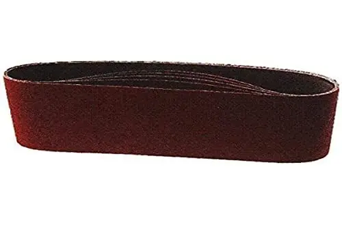 Produktbild: Scheppach Schleifband für Band & Tellerschleifer | Schleifbandset - 3 x Schleifband mit Körnung 120 | für BTS800 / BTS900 | Maße 914 x 100mm | Bandschleifer Zubehör 88000212