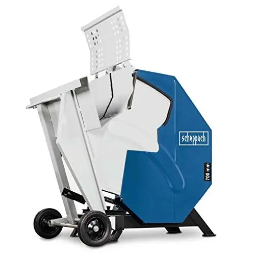 Produktbild: Scheppach Wippkreissäge HS730 | 400V 4500W | 700mm HW-Sägeblatt | Schnittlänge 250-1000mm | Schnitt-Ø 30-240mm | mit Sicherheits Schutzklappe | inkl. Fahrvorrichtung | Wippsäge Brennholzsäge