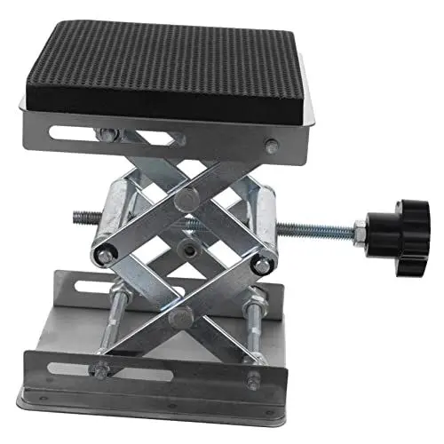 Produktbild: Scherenplattform Heber für Laborhebebühnen Hubwagenheber Tischständer Mini Stützplattform aus Edelstahl Hebebühne für Laborheber klein Jack Hubtisch Aufzüge Scherenständer Schwamm