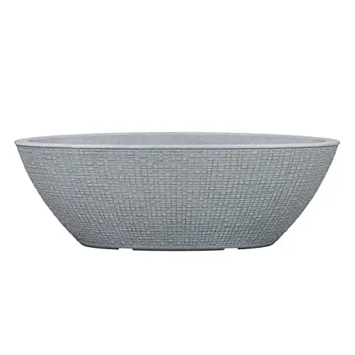 Produktbild: Scheurich Barceo Jardiniere 60, Pflanzschale/Blumentopf/Pflanzenschale, oval, hergestellt mit recyceltem Kunststoff, 10 Jahre Garantie, für den Außenbereich