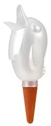 Produktbild: Scheurich Wasserspender Bördy XXL | 1x Champagne | 1000 ml Füllmenge | Bewässerungskugel klein mit Ton Fuß | Wasserspender Pflanzen und Blumen Terrakotta Stiel