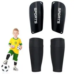 Produktbild: Schienbeinschoner Set,Schienbeinschoner Kinder Fussball,Jugendliche Fußball Shin Guards,Schienbeinschoner Fußball mit Anti-Rutsch Ärmel,Langlebige Schutz Socken Set für Jahre 3-8 Jungen y Mädchen