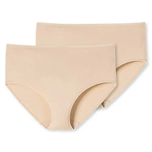Produktbild: Schiesser Damen 2 Pack Midi Slip Bio Baumwolle - 95/5 Organic Unterwäsche, Haut_174384, 38 EU