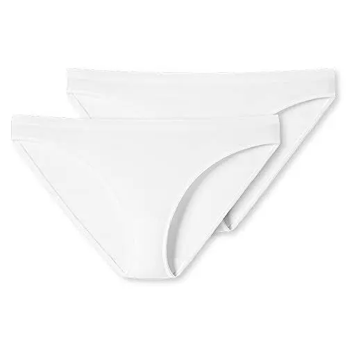 Produktbild: Schiesser Damen 2 Pack Mini Slip Bio Baumwolle - 95/5 Organic Unterwäsche, Weiß_174294, 38 EU