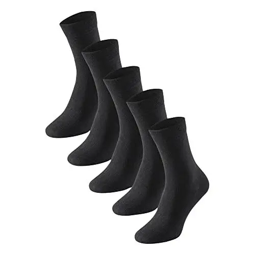 Produktbild: Schiesser Damen 5 PACK Socken Strümpfe Multipack - Stay Fresh, schwarz_173208, 39/42