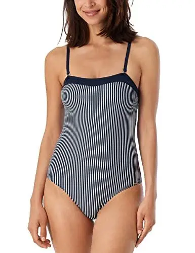 Produktbild: Schiesser Damen Bandeau Badeanzug, dunkelblau, 40