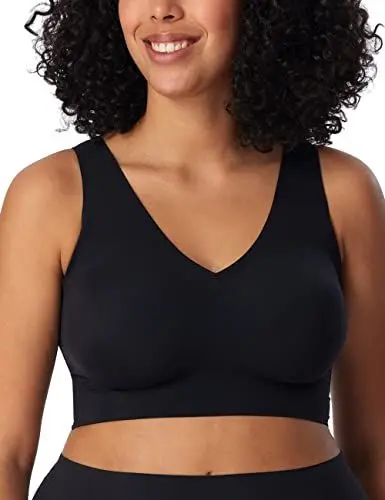 Produktbild: Schiesser Damen nahtloses Bustier mit herausnehmbaren Pads - Invisible Soft, schwarz_170364, 42