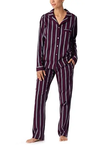 Produktbild: Schiesser Damen Pyjama Lang Pyjamaset, lila, 44