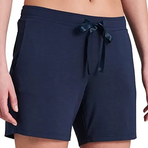 Produktbild: Schiesser Damen Schlafhose Kurz Modal - Mix + Relax Pyjamaunterteil, Blau_176418, 42 EU