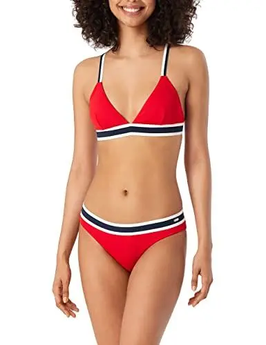 Produktbild: Schiesser Damen Triangle Bikini-Set, rot, XS