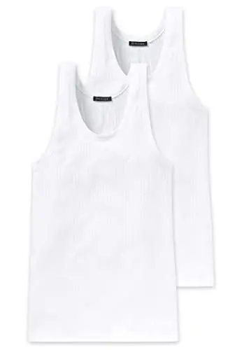 Produktbild: Schiesser Herren 2 Pack Ohne Arm - Authentic Unterhemd, Weiss_103401, L EU