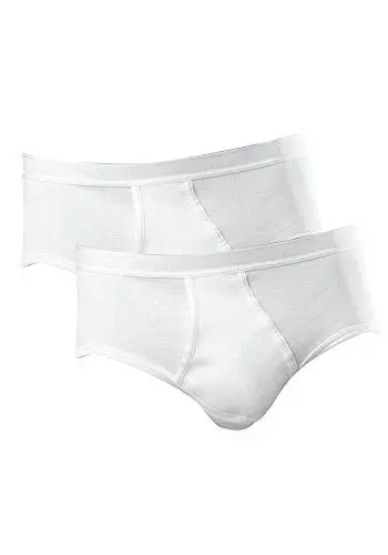 Produktbild: Schiesser Herren 2 Pack Sportslip Mit Eingriff - Original Feinripp Slip, Weiss_005136, M EU