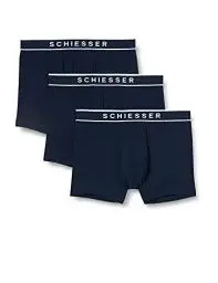 Produktbild: Schiesser Herren 3 PACK Boxershorts Bio Baumwolle Multipack - 95/5 Organic, dunkelblau_173983, 5/ M