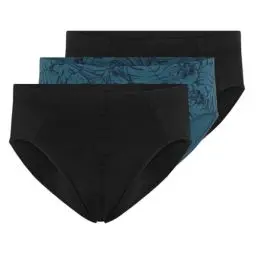 Produktbild: Schiesser Herren 3 Pack Slips mit weichem Bund Bio Baumwolle-95/5 Organic Unterwäsche, Sortiert 5_180841, 8/ XXL (3er Pack)