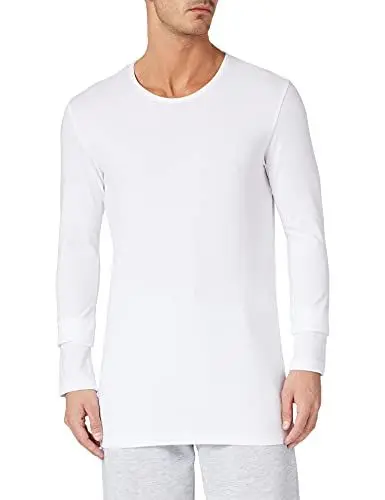 Produktbild: Schiesser Herren 95/5 Organic Cotton Langarm Unterhemd Unterwäsche, Weiß, XL EU