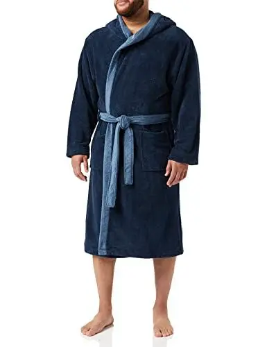Produktbild: Schiesser Herren Bademantel Bademantel, Dunkelblau 803 I, 58