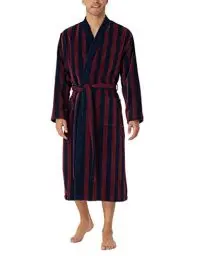 Produktbild: Schiesser Herren Bademantel Soft Velour 125 cm Länge - Bio Baumwolle