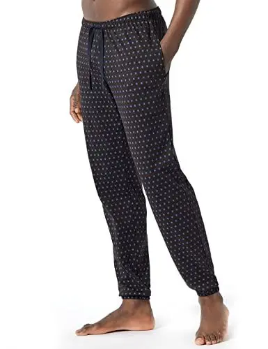 Produktbild: Schiesser Herren Hose lang Bündchen Pyjamaunterteil, Dunkelbraun, 56