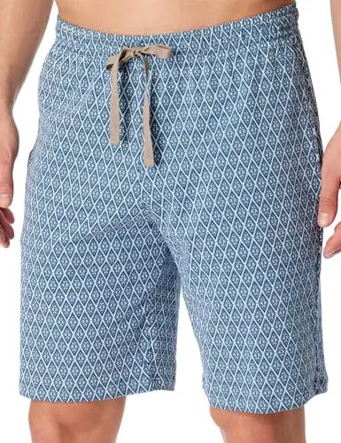 Produktbild: Schiesser Herren Kurze Schlafhose-Mix + Relax Pyjamaunterteil, Blaugrau_180288, 50