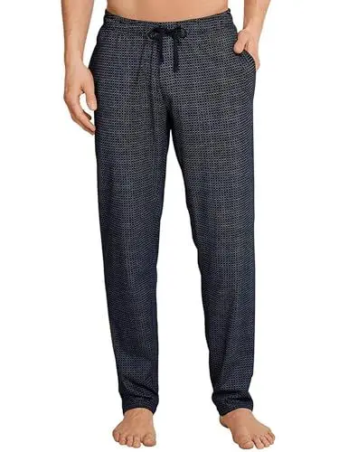 Produktbild: Schiesser Herren Lange Schlafhose - Mix + Relax Schlafanzughose, Dunkelblau-gem._163840, 54/ XL EU