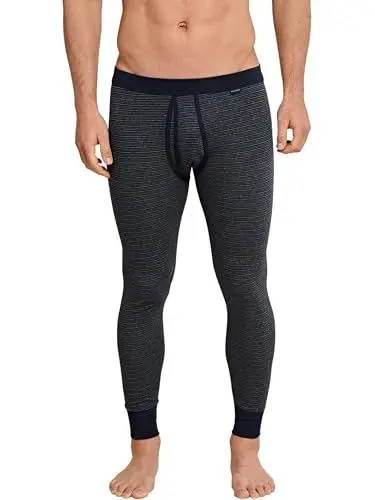 Produktbild: Schiesser Herren Lange Unterhose Mit Eingriff - Feinripp Retroshorts, Dunkelblau_154800, 3XL EU