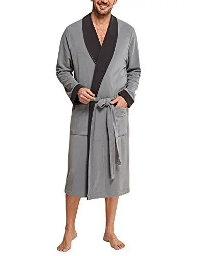 Produktbild: Schiesser Herren Selected Premium Bademantel, Braun (Taupe 310), Small (Herstellergröße: 048)