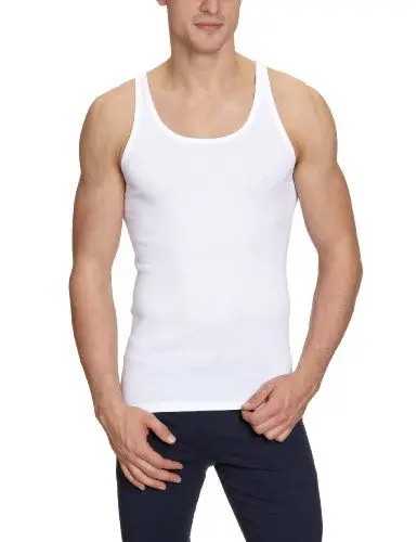 Produktbild: Schiesser Herren Ohne Arm- Original Feinripp Unterhemd, Weiss, 4XL EU