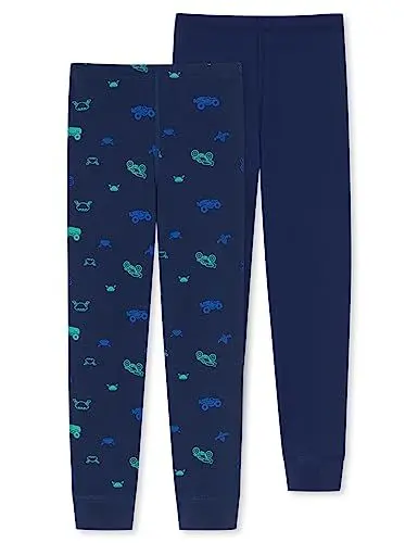 Produktbild: Schiesser Jungen 2 Pack Lange Unterhose Bio Baumwolle - Sportwäsche Unterwäsche, Mehrfarbig 2, 140 EU