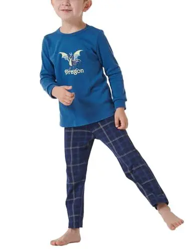 Produktbild: Schiesser Jungen Schlafanzug Set Pyjama warme Qualitäten Frottee - Fleece - Interlock - Größe 92 bis 140