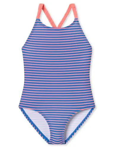 Produktbild: Schiesser Mädchen Aqua Kids Girls-Größe 92 bis 140 Badeanzug, Aquarium_182733, 104 cm