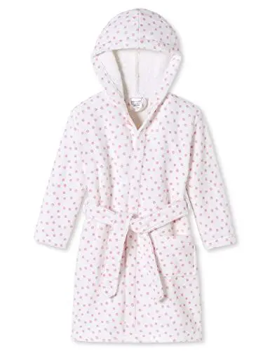 Produktbild: Schiesser Mädchen - Velour Größe 92 Bis 140 Bademantel, Weiss_179492, 104 EU
