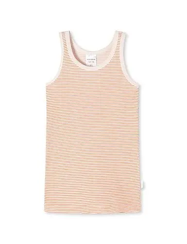 Produktbild: Schiesser Mädchen Baumwolle Modal Mix Unterhemd, Weiß Orange, 104 EU