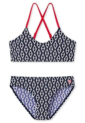 Produktbild: Schiesser Mädchen Bustier Bikini-Set, dunkelblau-gem, 128