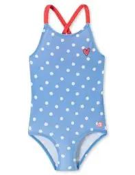 Produktbild: Schiesser Mädchen schnelltrocknend Badeanzug, hellblau_180936, 98 cm