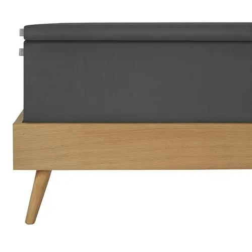 Produktbild: Schiesser Premium Topper Spannbettlaken Flexi | 95|5 Wohlfühlformel | aus nachhaltiger Produktion | für Matratzen 180x200cm bis 200x220cm | Topperhöhe bis 10cm | Dunkelgrau | Anthrazit