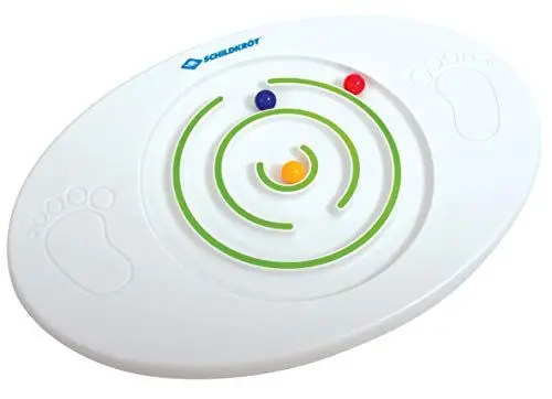 Produktbild: Schildkröt Kinder Balance Board, Balancierbrett mit integrierten Kugellabyrinth, verbindet Gleichgewichtstraining mit Spielspaß, ab 4 Jahren, 970137
