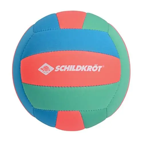 Produktbild: Schildkröt Neopren Beachball Tropical I Ø 21 cm I salzwasserfester & Rutschfester Volleyball I weiche, griffige Oberfläche I Ideal für Strand, Garten, Kinder & Erwachsene