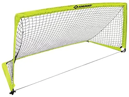 Produktbild: Schildkröt Fußballtor XL – tragbares, faltbares Fußballtor mit Metallstangen-Stecksystem I 200 x 100 x 100cm I geeignet für Fußball, Handball, Hockey I Outdoor-Torwand für Freizeit & Training
